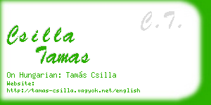 csilla tamas business card